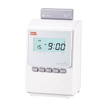 Amazon | マックス タイムレコーダー 1日4回印字 簡易月間集計